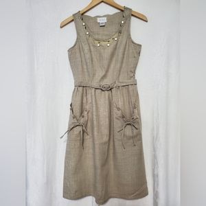 Soundgirl Sleeveless Cream Dress Size 4